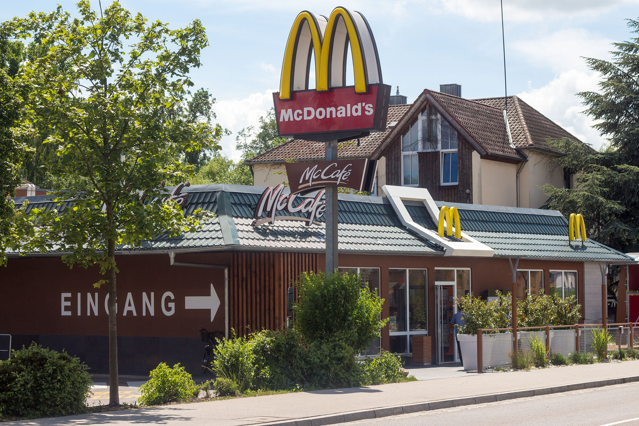 Das McDonald’s-Restaurant in Ansbach (Nürnberger Straße)