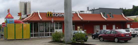 Das McDonald’s-Restaurant in Pirna