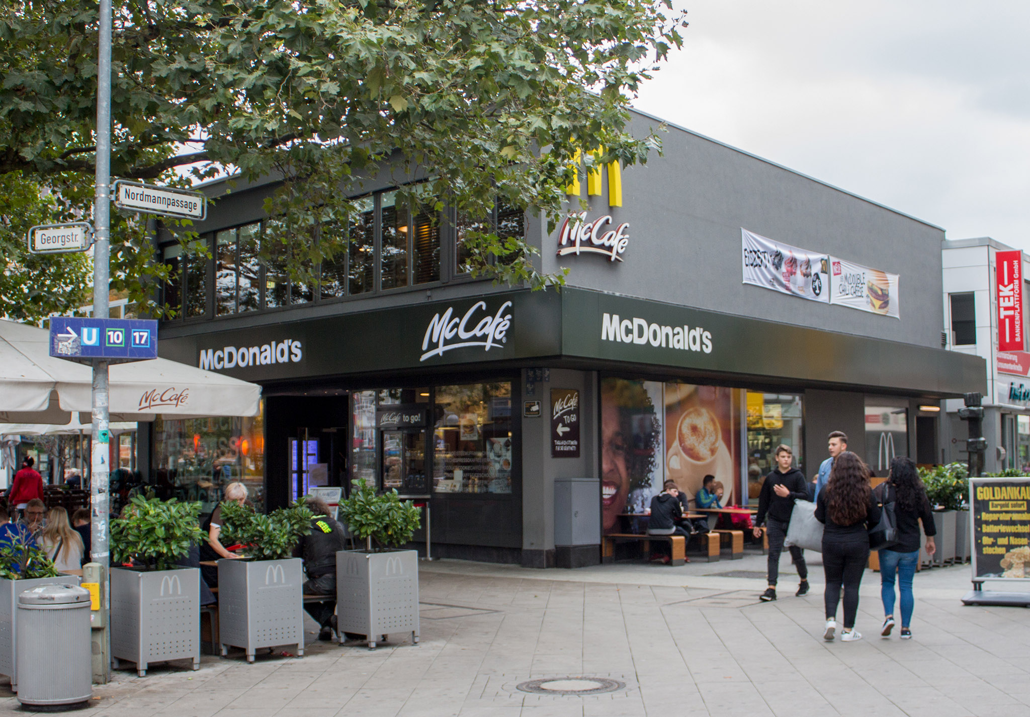 Das McDonald’s-Restaurant in Hannover (Georgstraße)