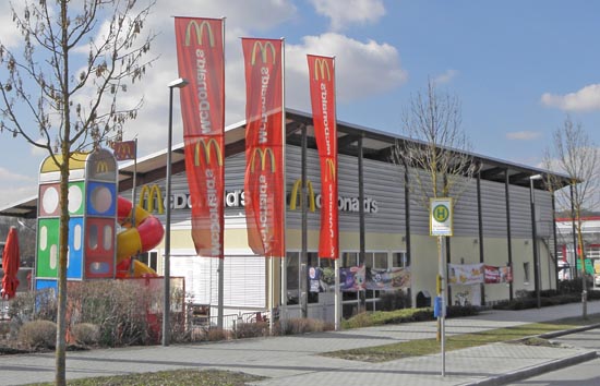 Das McDonald’s-Restaurant in Landshut (Ludwig-Erhard-Straße)