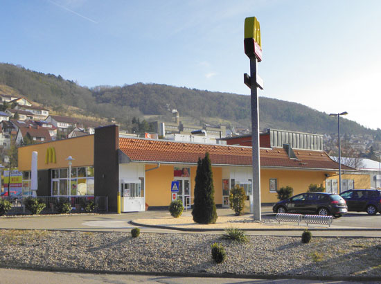Das McDonald’s-Restaurant in Künzelsau