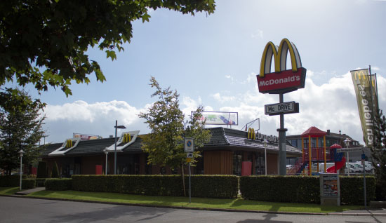 Das McDonald’s-Restaurant in Monschau