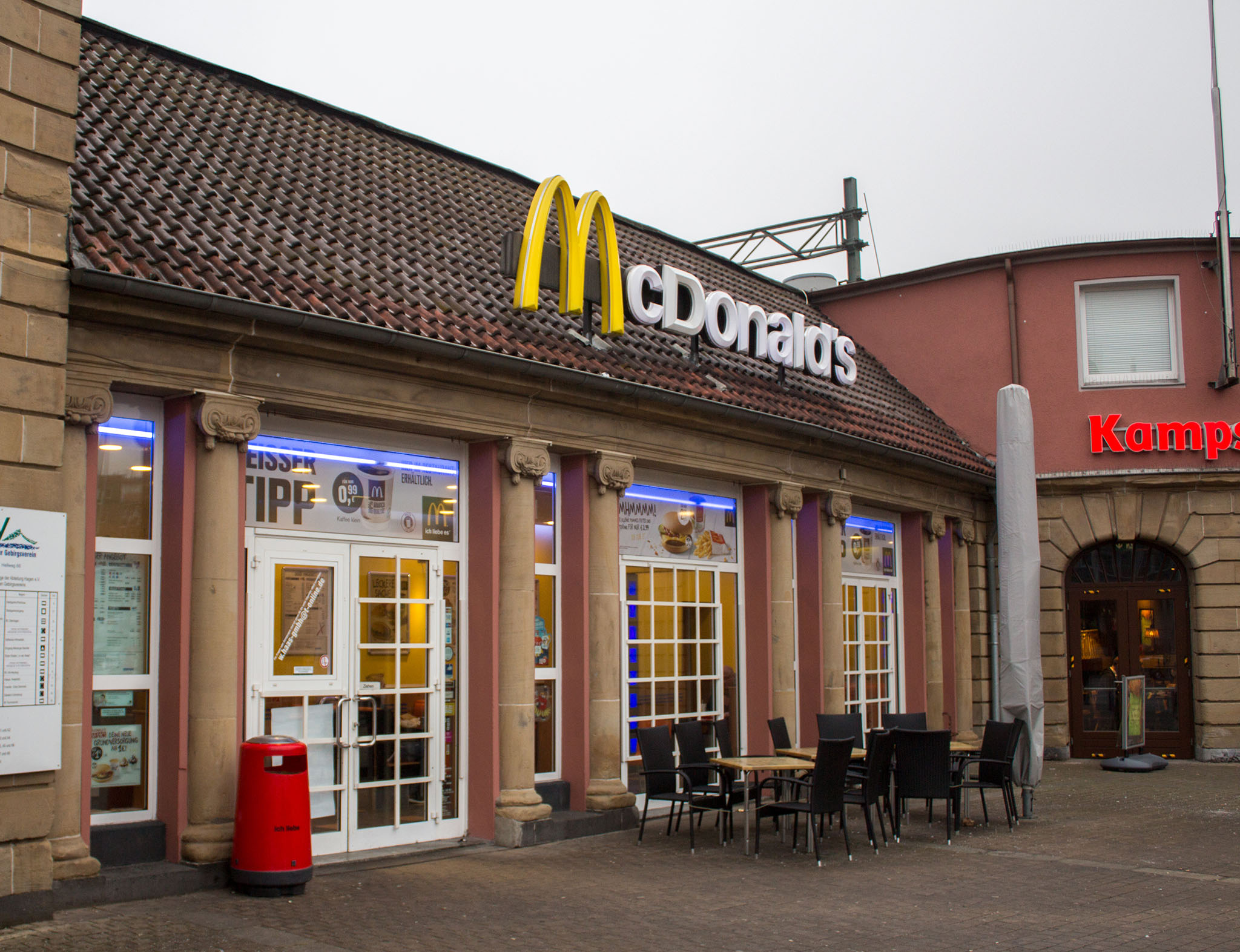 Das McDonald’s-Restaurant in Hagen (Hauptbahnhof)