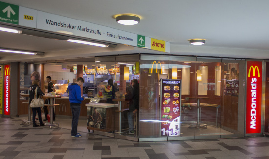 Das McDonald’s-Restaurant in Hamburg (Wandsbeker Marktstraße II)