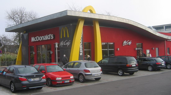 Das McDonald’s-Restaurant in Günzburg