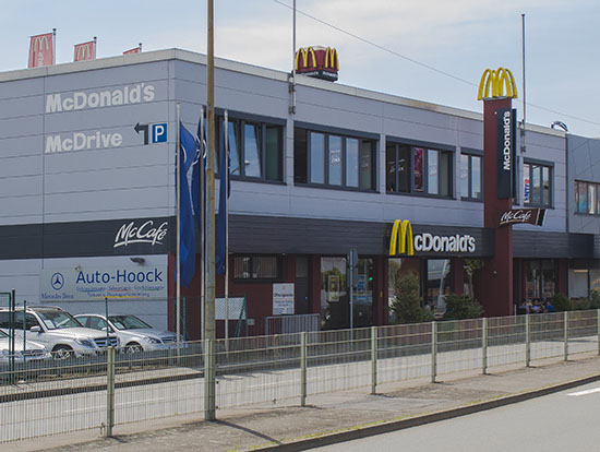 Das McDonald’s-Restaurant in Viernheim