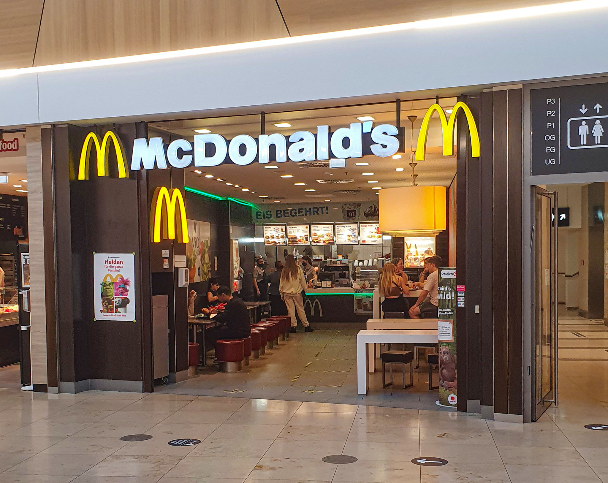 Das McDonald’s-Restaurant in Erlangen (Güterbahnhofstraße)