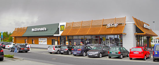 Das McDonald’s-Restaurant in Bischofsheim