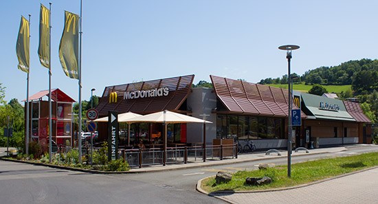 Das McDonald’s-Restaurant in Schmalkalden
