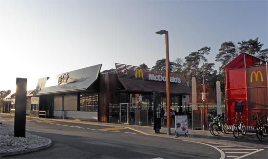 Das McDonald’s-Restaurant in Heßdorf