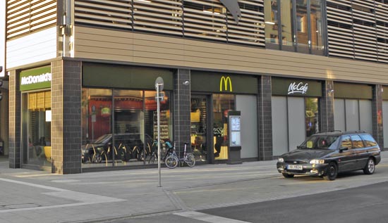 Das McDonald’s-Restaurant in Aschaffenburg (Ludwigstraße II)