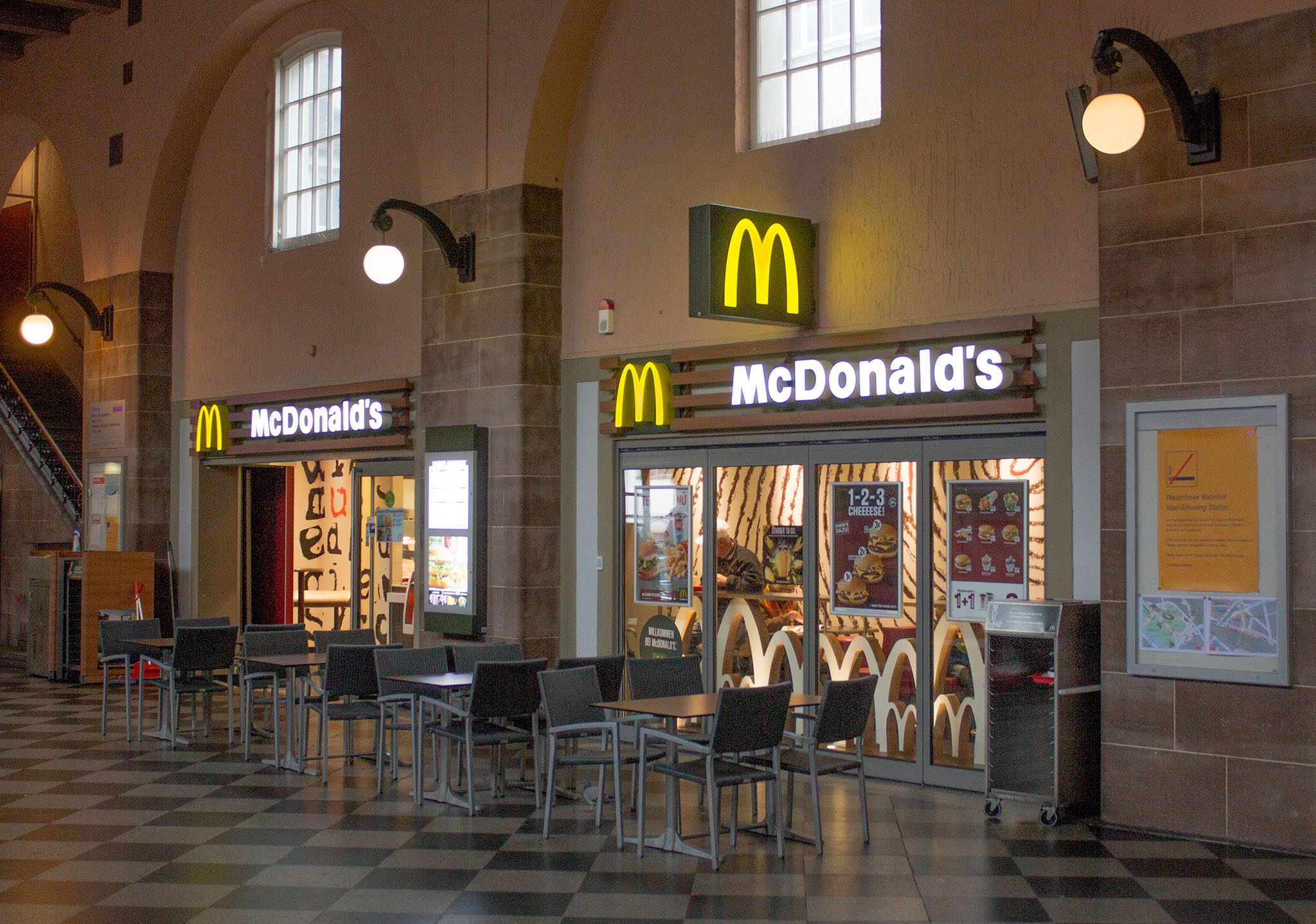 Das McDonald’s-Restaurant in Stuttgart (Bahnhofstraße)