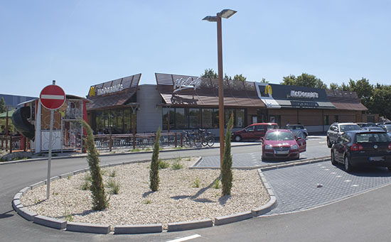 Das McDonald’s-Restaurant in Oberhausen-Rheinhausen