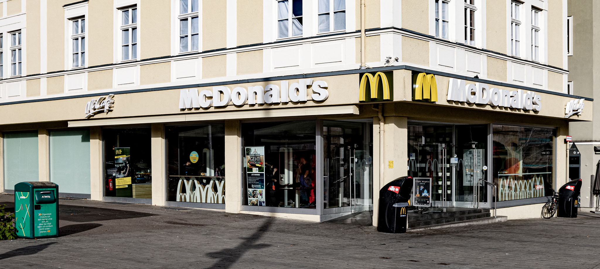 Das McDonald’s-Restaurant in Augsburg (Fuggerstraße)