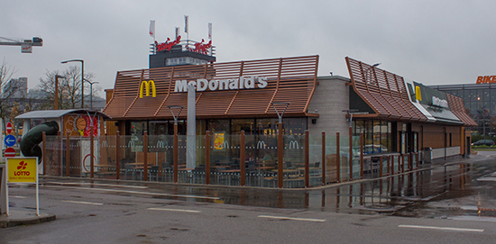 Das McDonald’s-Restaurant in Ludwigsburg (Porschestraße II)