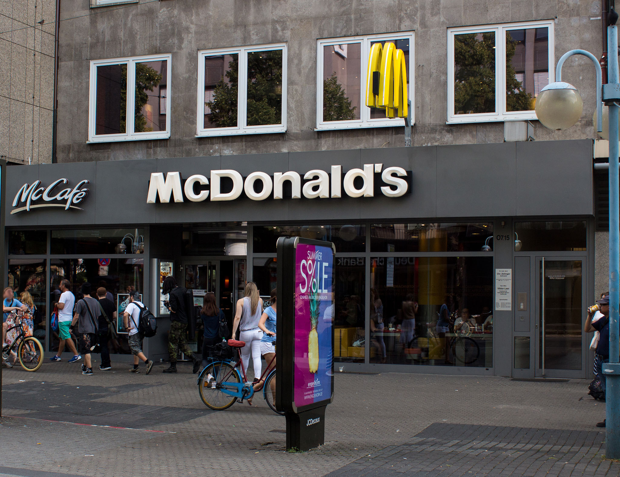Das McDonald’s-Restaurant in Mannheim (Planken)