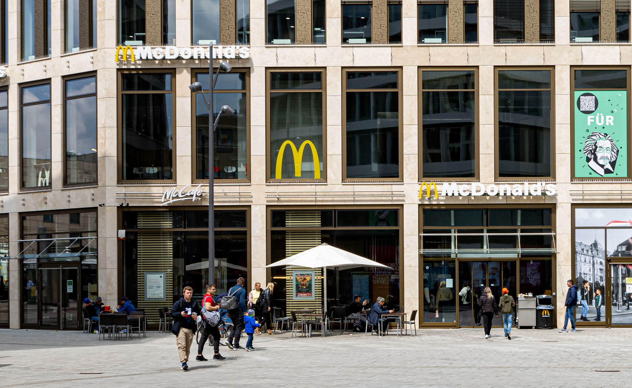 Das McDonald’s-Restaurant in Ulm