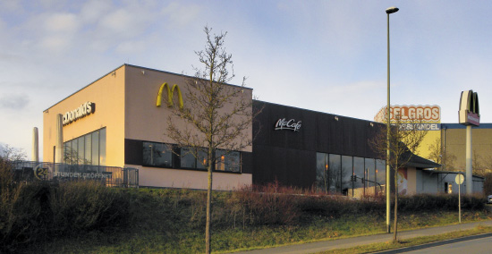 Das McDonald’s-Restaurant in Würzburg (Faulenbergstraße)