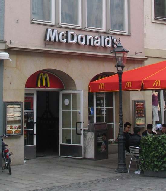 Das McDonald’s-Restaurant in Coburg (Spitalgasse)