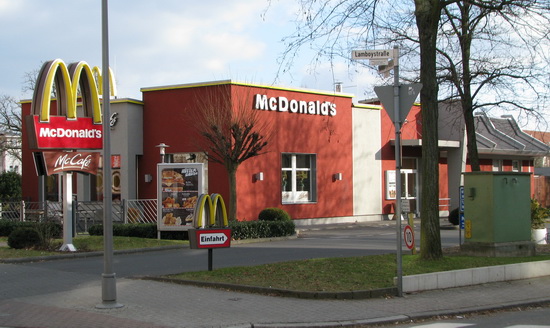 Das McDonald’s-Restaurant in Hanau (Lamboystraße)