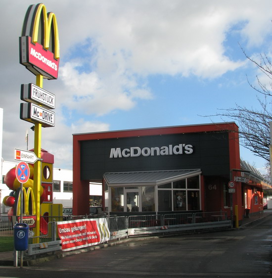 Das McDonald’s-Restaurant in Mainz (Boelckestraße)