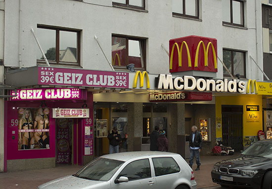 Das McDonald’s-Restaurant in Hamburg (Reeperbahn)