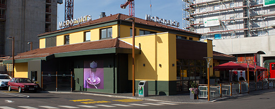 Das McDonald’s-Restaurant in Fellbach