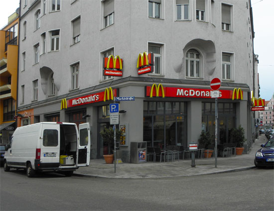 Das McDonald’s-Restaurant in München (Feilitzschstraße)