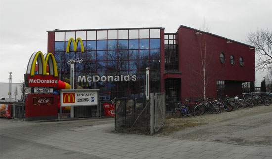 Das McDonald’s-Restaurant in München (Landsberger Straße)