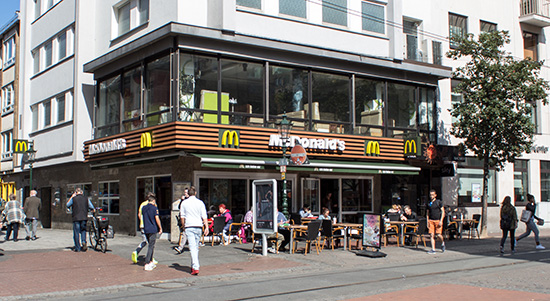 Das McDonald’s-Restaurant in Düsseldorf (Neustraße)