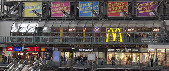 Das McDonald’s-Restaurant in Hamburg (Hauptbahnhof)