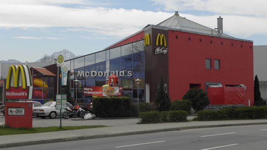 Das McDonald’s-Restaurant in Freilassing