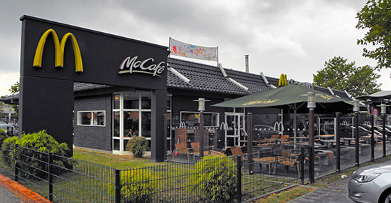 Das McDonald’s-Restaurant in Rüsselsheim