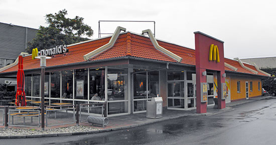 Das McDonald’s-Restaurant in Mainz (Rheinallee)