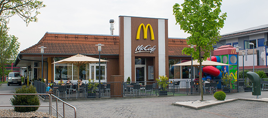 Das McDonald’s-Restaurant in Straubing (Ittlinger Straße)