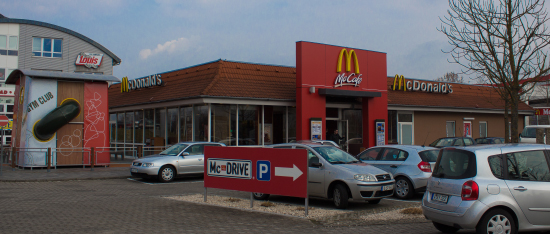 Das McDonald’s-Restaurant in Augsburg (Meraner Straße)