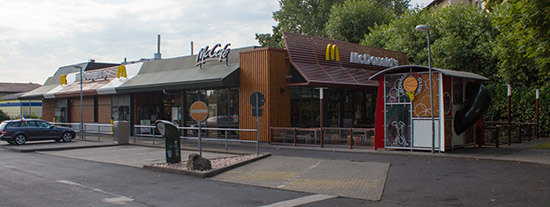 Das McDonald’s-Restaurant in Frankfurt am Main (Mainzer Landstraße)