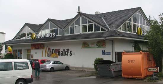 Das McDonald’s-Restaurant in Chemnitz (Leipziger Straße)