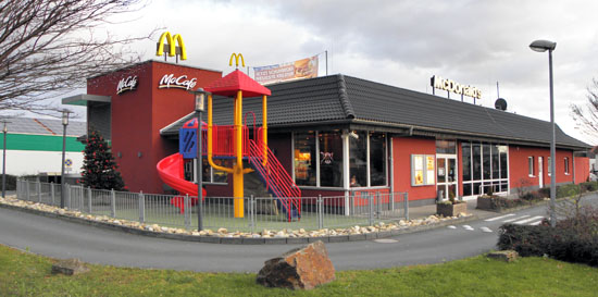 Das McDonald’s-Restaurant in Rüdesheim