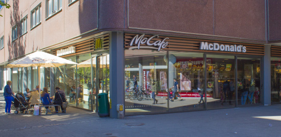 Das McDonald’s-Restaurant in Hamburg (Möllner Landstraße)