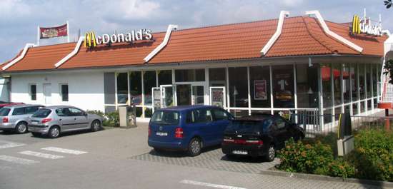 Das McDonald’s-Restaurant in Chemnitz (Im Neefepark)