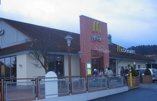 Das McDonald’s-Restaurant in Eisenach