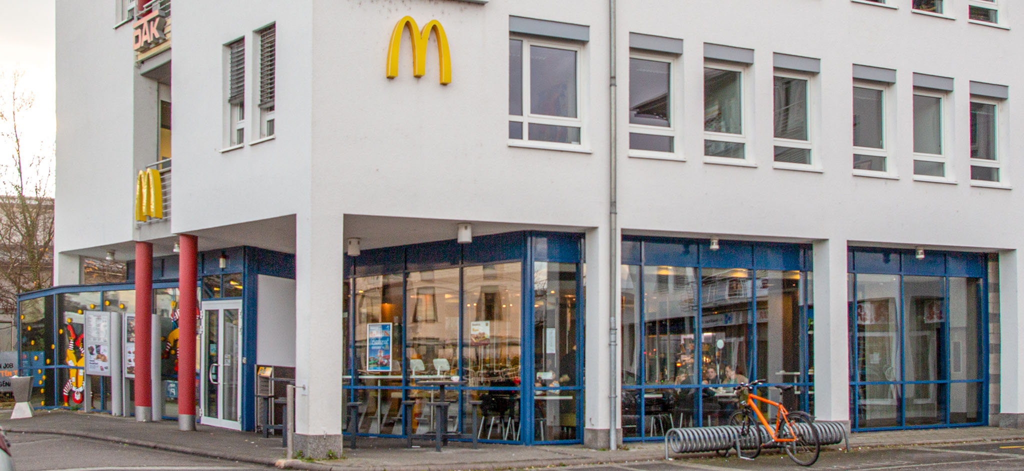 Das McDonald’s-Restaurant in Weinheim