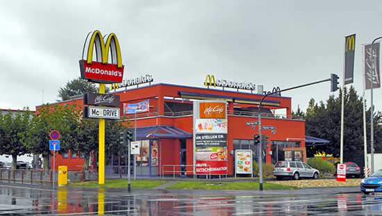 Das McDonald’s-Restaurant in Wiesbaden (Hagenauer Straße)