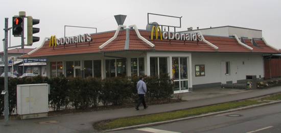 Das McDonald’s-Restaurant in Nördlingen