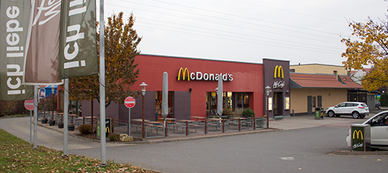 Das McDonald’s-Restaurant in Erfurt (Demminer Straße)