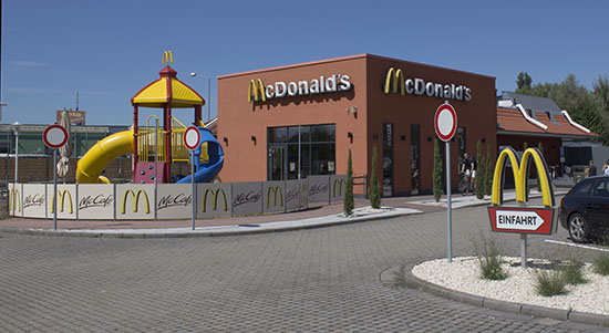 Das McDonald’s-Restaurant in Germersheim