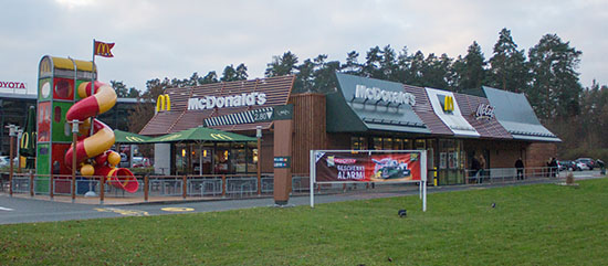 Das McDonald’s-Restaurant in Nürnberg (Regensburger Straße)