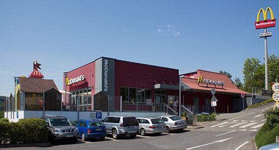 Das McDonald’s-Restaurant in Meiningen