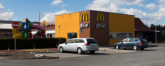 Das McDonald’s-Restaurant in Mitterteich